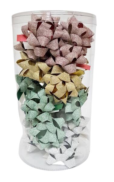 Rozeta mała brokat (24szt) Gift Pack